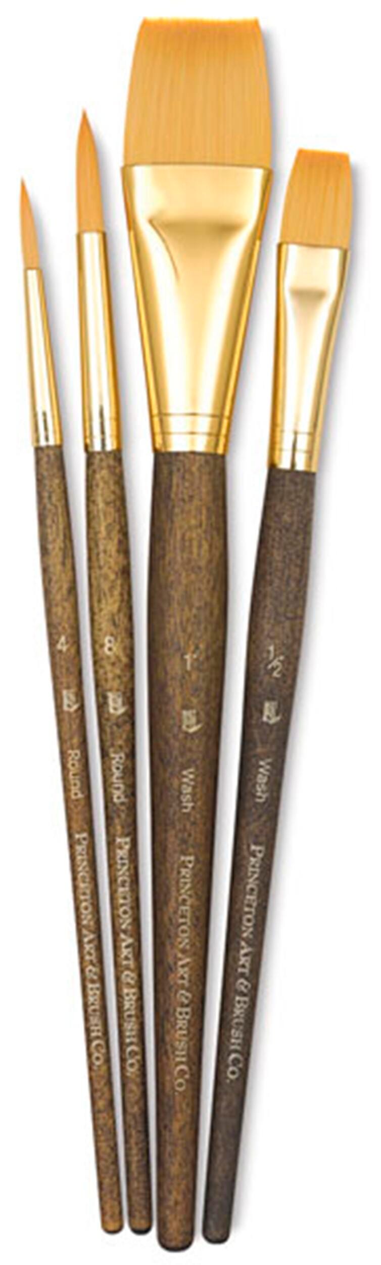 BRUSH PRINCETON GOLDEN TAKLON SET OF 4