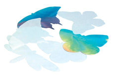 PAPER COLOR DIFFUSING BUTTERFLIES 7X11 PACK OF 48