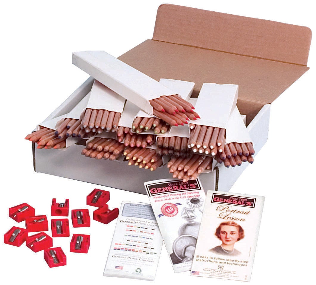 PENCIL CHALK PENCIL GENERALS MULTIPASTEL ASST COLOR SET OF 156