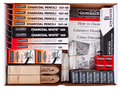 PENCILS CHARCOAL GENERALS DRAWING CLASSROOM PACK SET OF 235