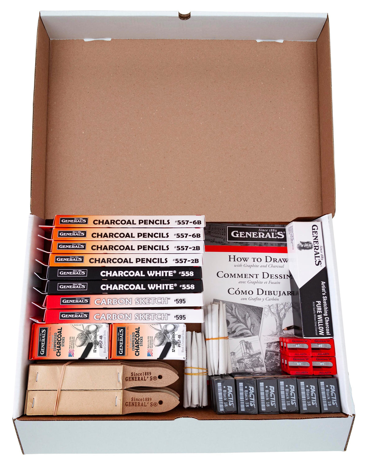 PENCILS DRAWING GENERALS SKETCHMATE CLASSROOM PACK ASST HARDNESS SET OF 168