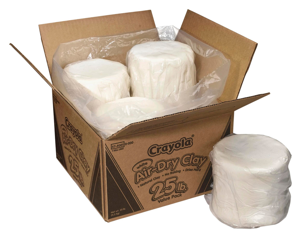 CLAY CRAYOLA AIR-DRY 25 LBS WHITE
