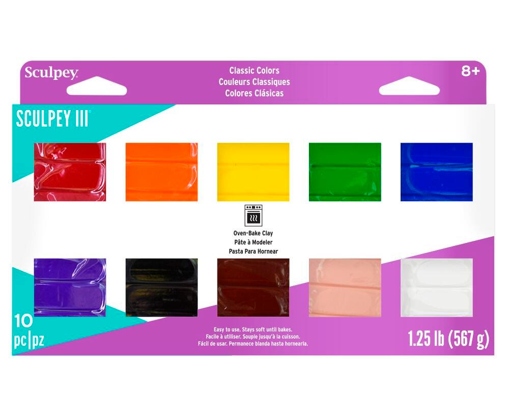 MODELING COMPOUND SCULPEY ASSORTED CLASSIC SET OF 10