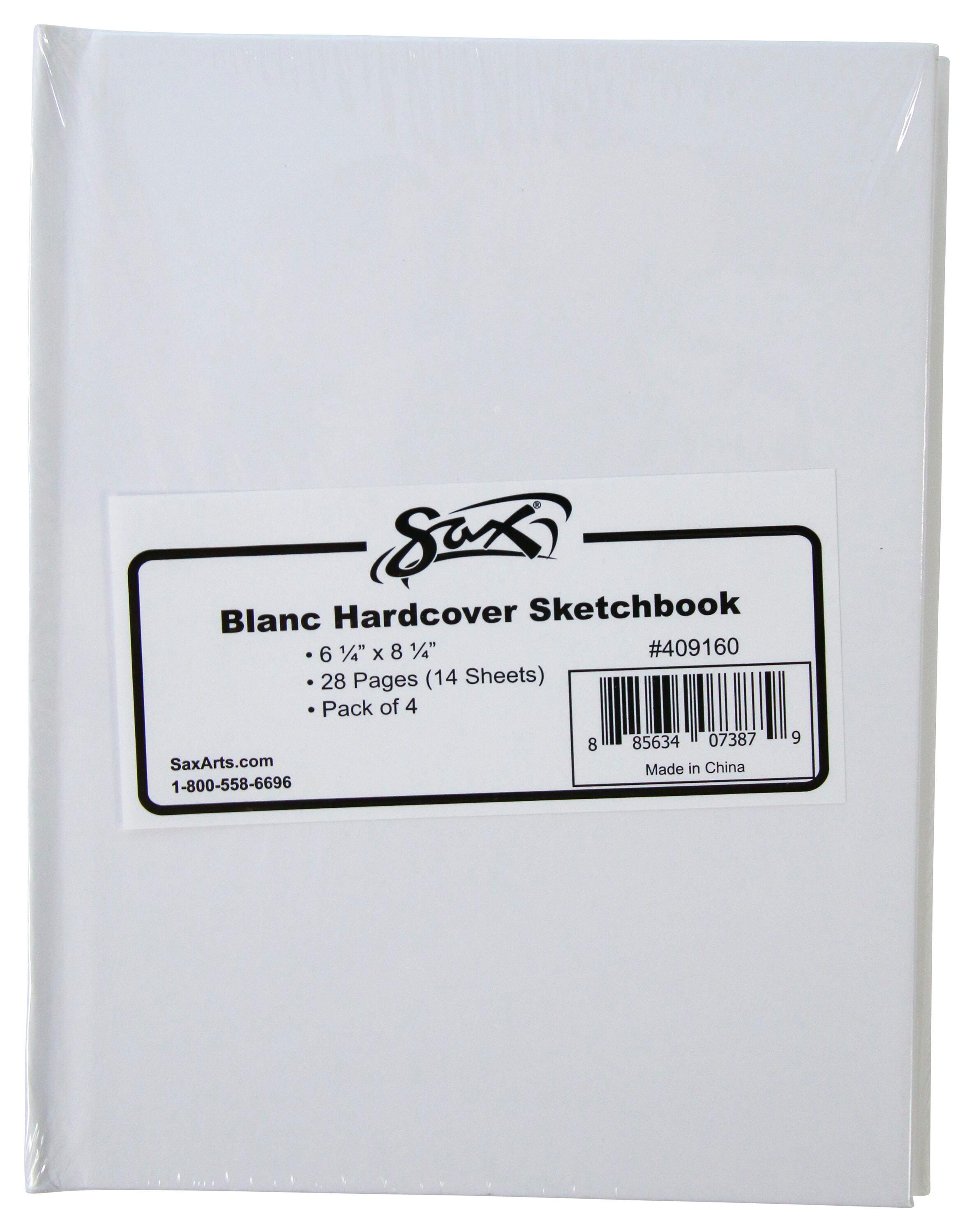 SKETCHBOOK SAX BLANC 28 PGS 6-1/4X8-1/4 PACK OF 4