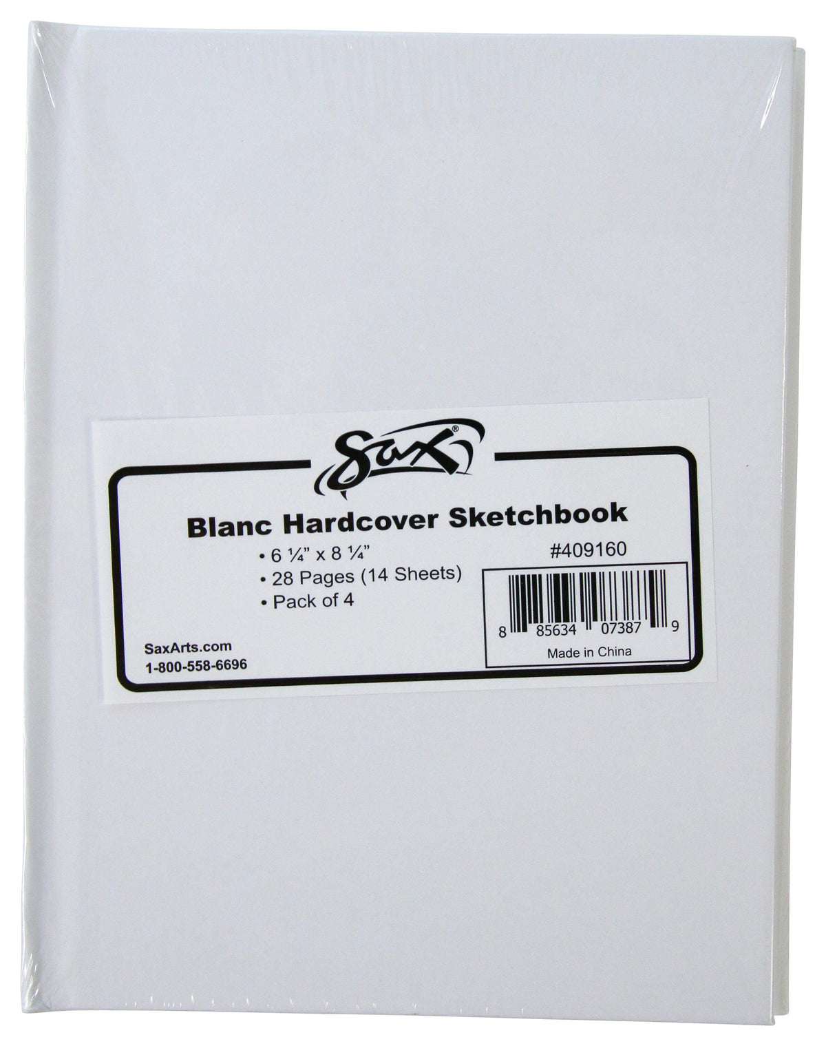 SKETCHBOOK SAX BLANC 28 PGS 6-1/4X8-1/4 PACK OF 4