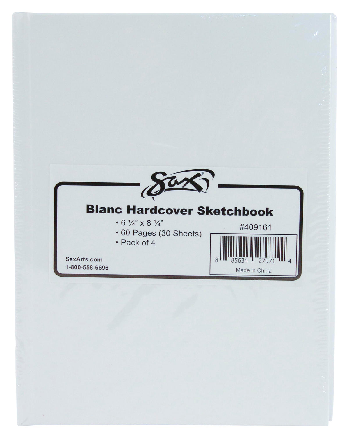 SKETCHBOOK SAX BLANC 60 PGS 6-1/4X8-1/4 PACK OF 4