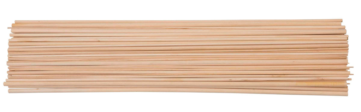 WOOD DOWELS BIRCH 1/4 X 12 INCH PACK OF 12