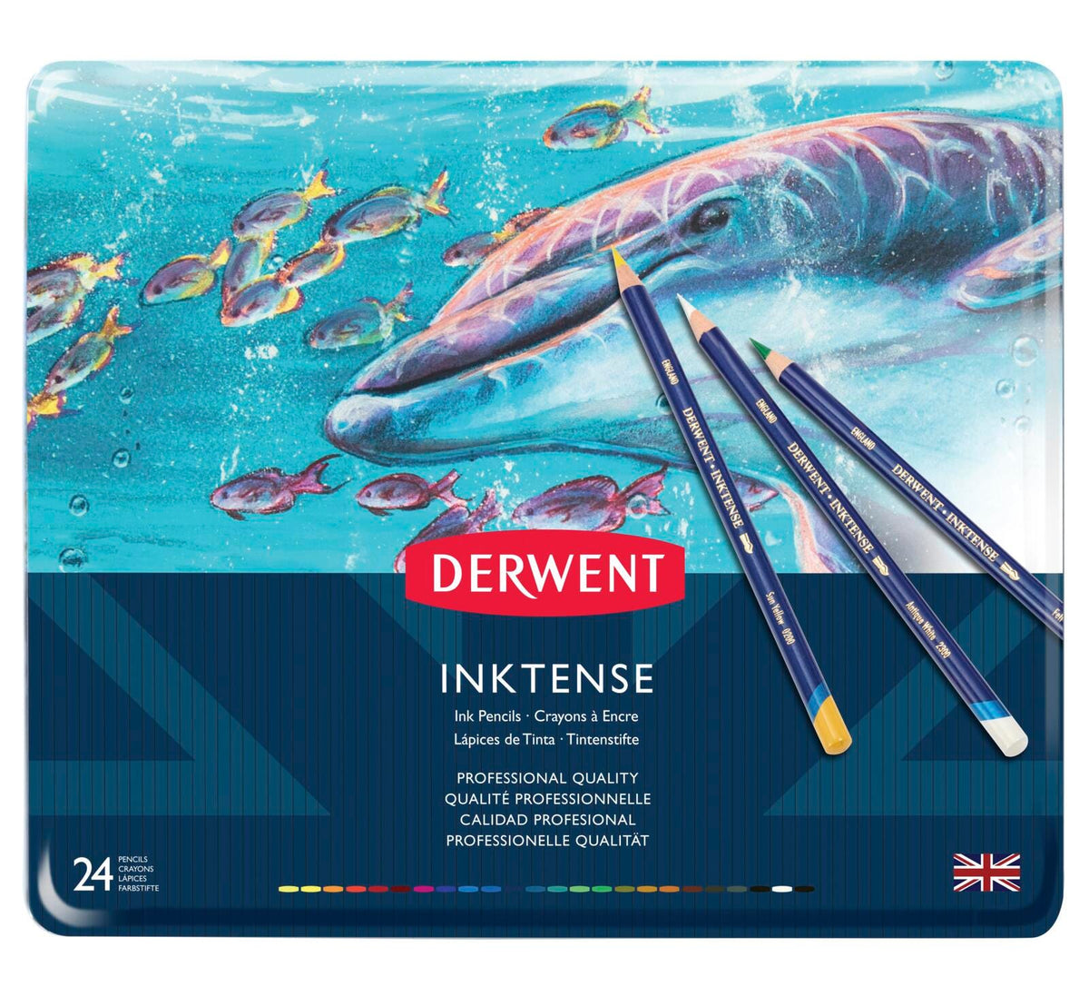 PENCILS COLORED DERWENT INKTENSE ASST COLORS SET OF 24