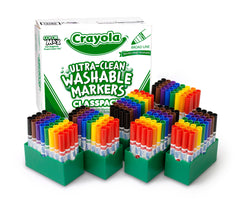 MARKERS ULTRA CLN WASH CRAYOLA CLASSPACK BROAD LINE 8-COLOR SET OF 192