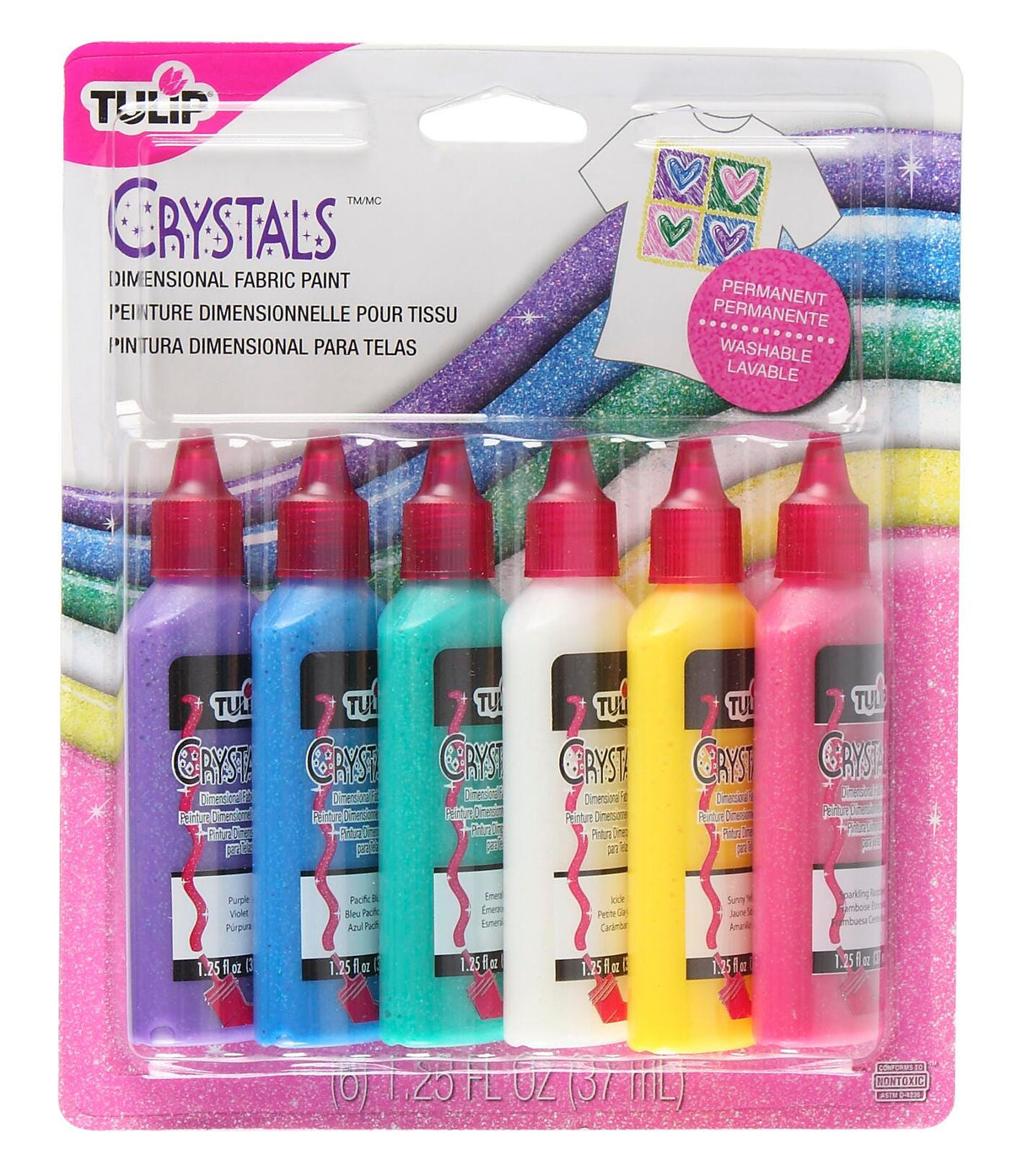 PAINT 3D FABRIC CRYSTALS SET OF 6