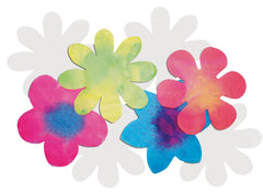 PAPER COLOR DIFFUSING FLOWERS PACK OF 80