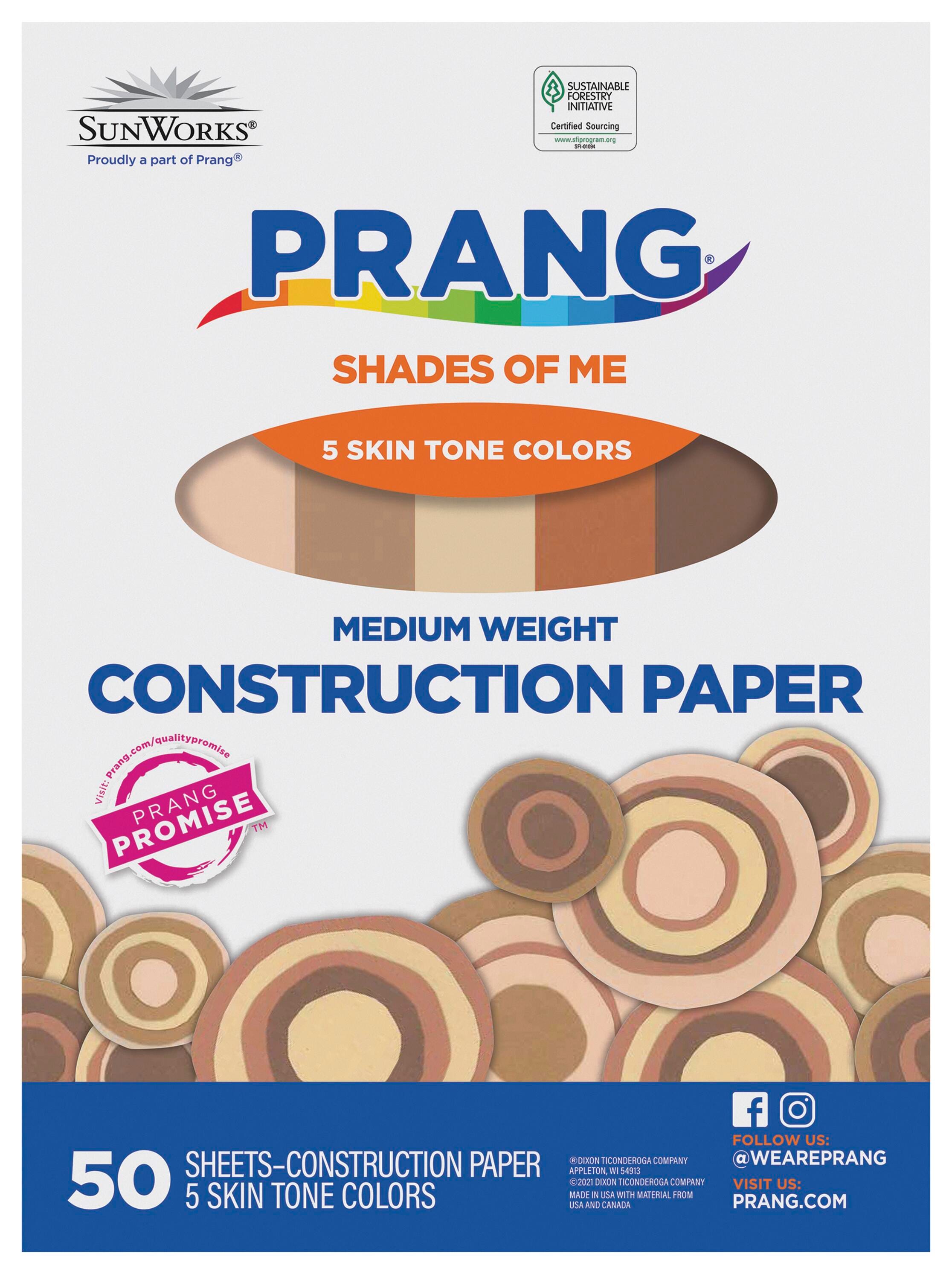 PAPER CONSTR SHADES OF ME 12X18 IN PK OF 50