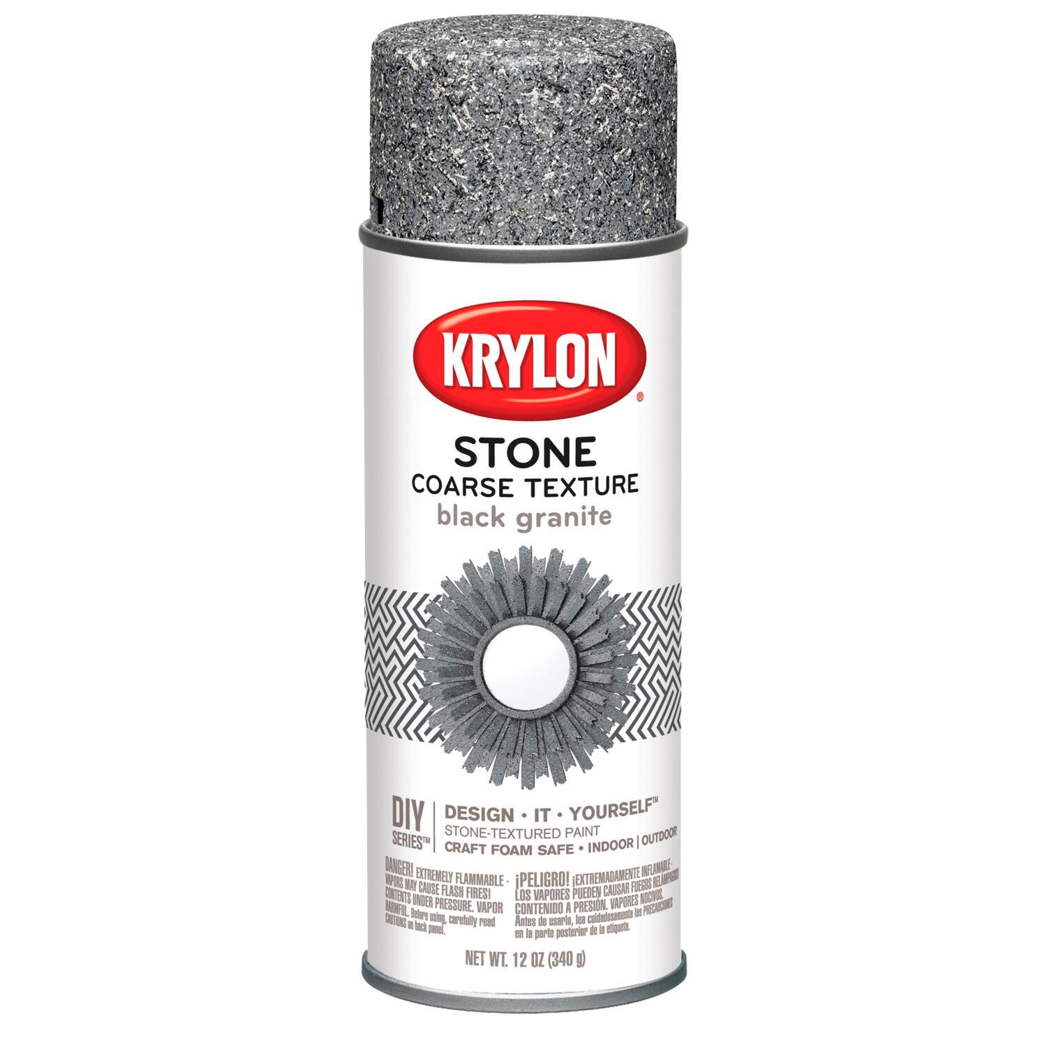 PAINT SPRAY MAKE IT STONE 12 OZ BLACK GRANITE