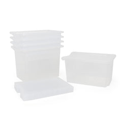 Monarch 5x 40L extra strong storage box and lid set - Clear
