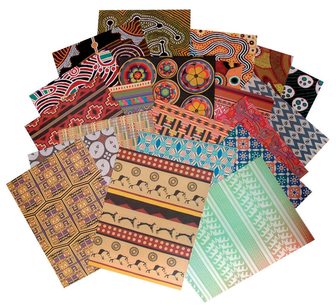PAPER WORLD PATTERNS PACK OF 96