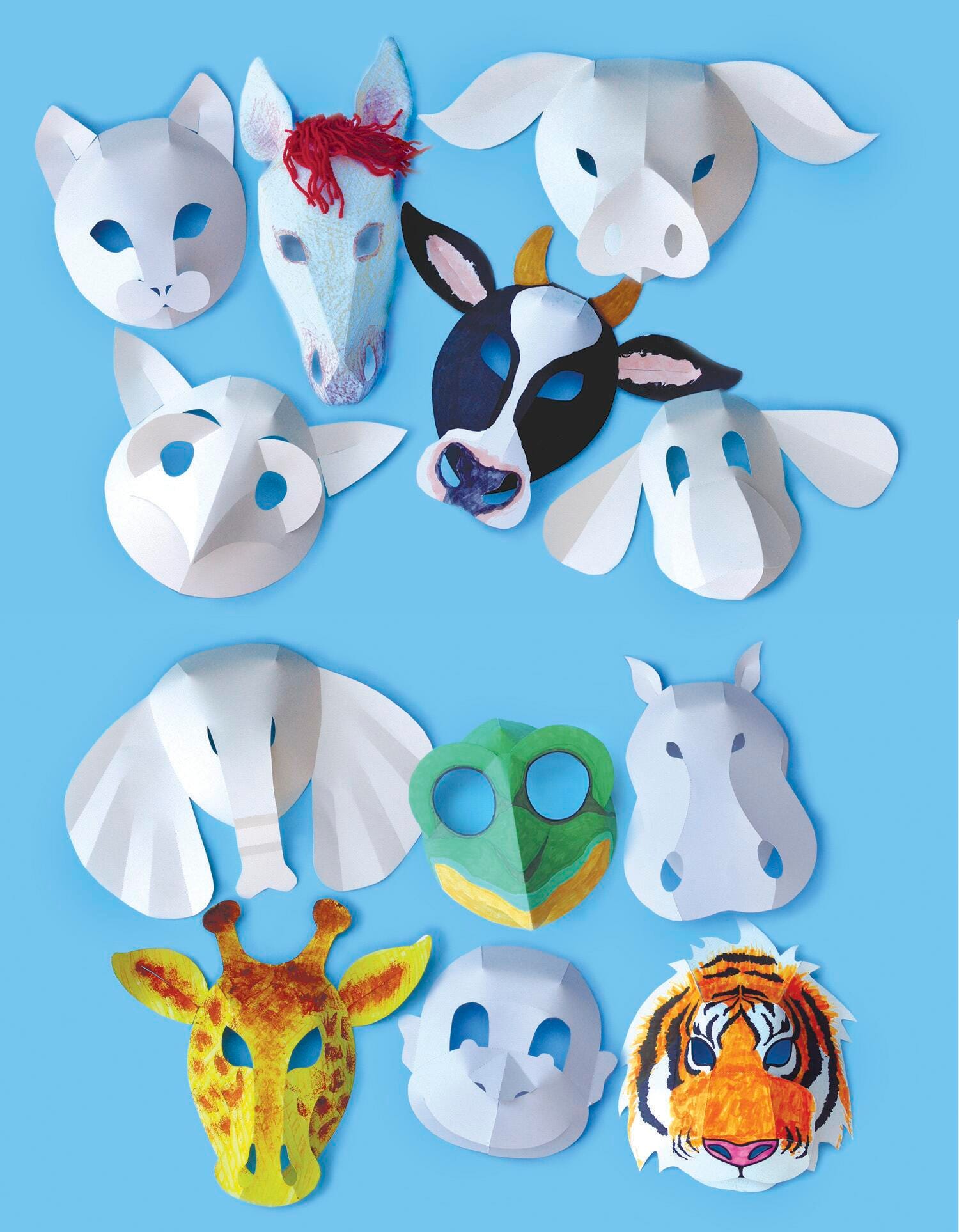 MASK WILD ANIMAL SET OF 30