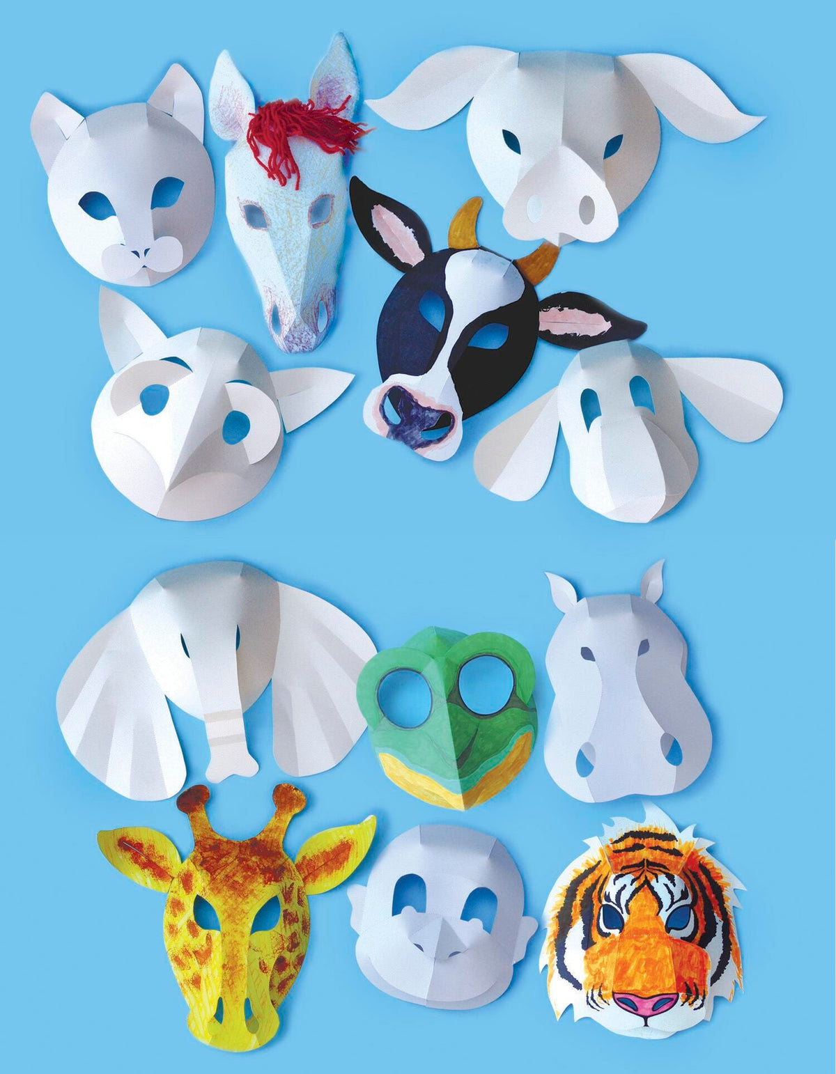 MASK WILD ANIMAL SET OF 30