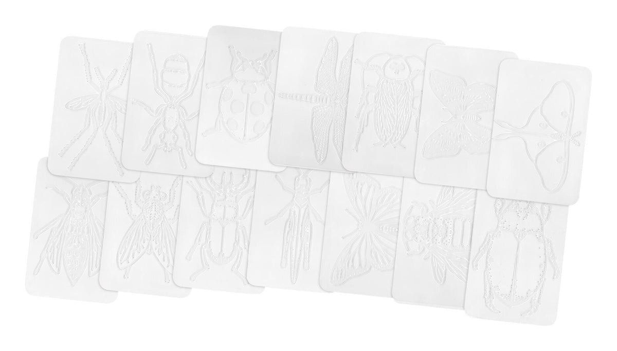 RUBBING PLATES TRUE INSECT SET OF 16