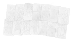 RUBBING PLATES TRUE INSECT SET OF 16