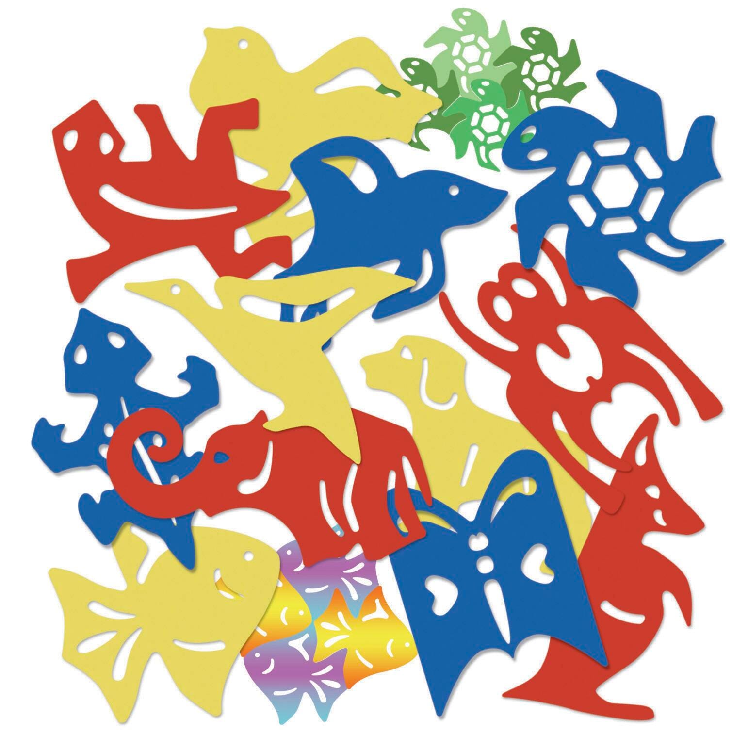 TEMPLATE TESSELATIONS ANIMAL SET OF 12