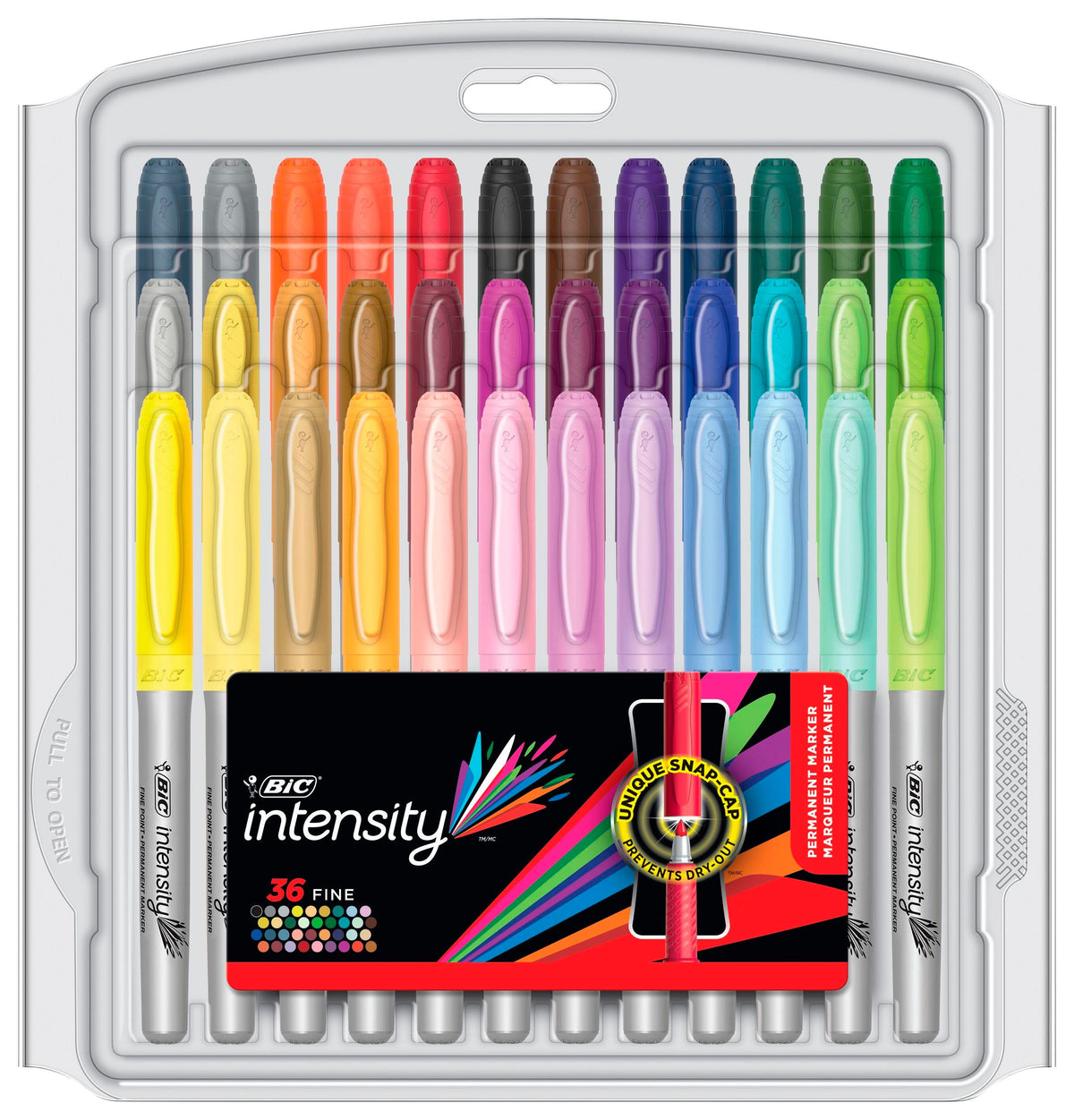 MARKER PERMANENT INTENSITY FINE ASST FASHION SET OF 36