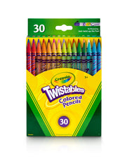 PENCILS COLORED CRAYOLA TWISTABLES ASST COLORS SET OF 30
