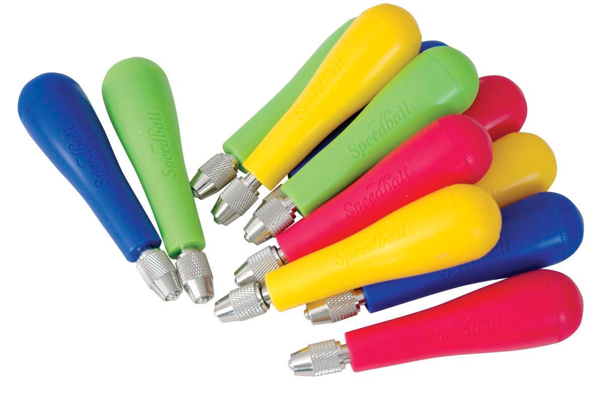 CUTTER HANDLE ASSORTED COLORS PACK OF 12