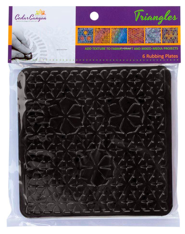 RUBBING PLATES SET OF 6 TRIANGLE