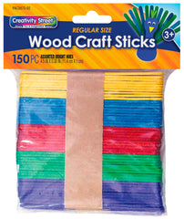 CRAFT STICKS BRIGHT HUES PACK OF 150