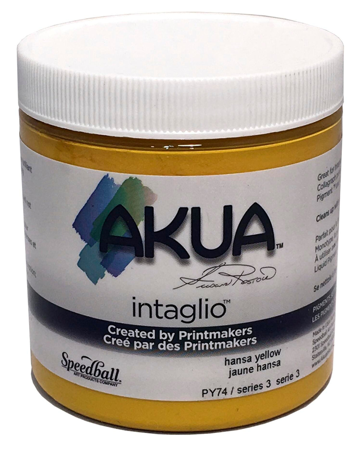 INK AKUA INTAGLIO 8 OZ HANSA YELLOW