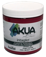 INK AKUA INTAGLIO 8 OZ CRIMSON RED