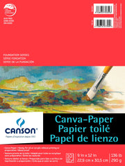 PAPER PAD PAPER CANVAS 9X12 10 SHEET