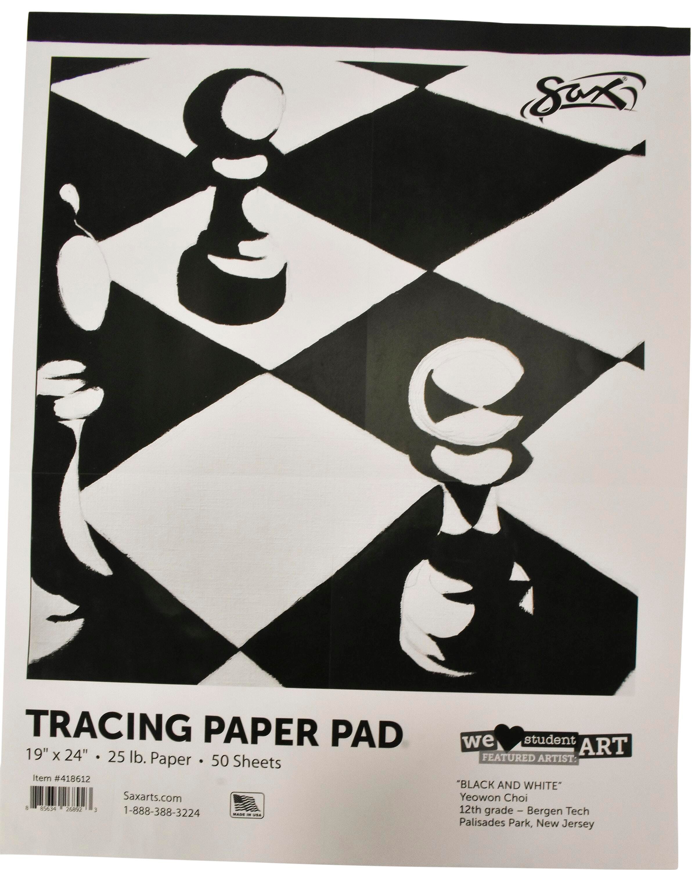 PAD PAPER TRACING SAX 19X24 IN 25 LB 50 SHEETS