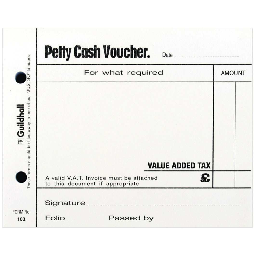 Voucher Petty Cash Pad 100 Pk.5