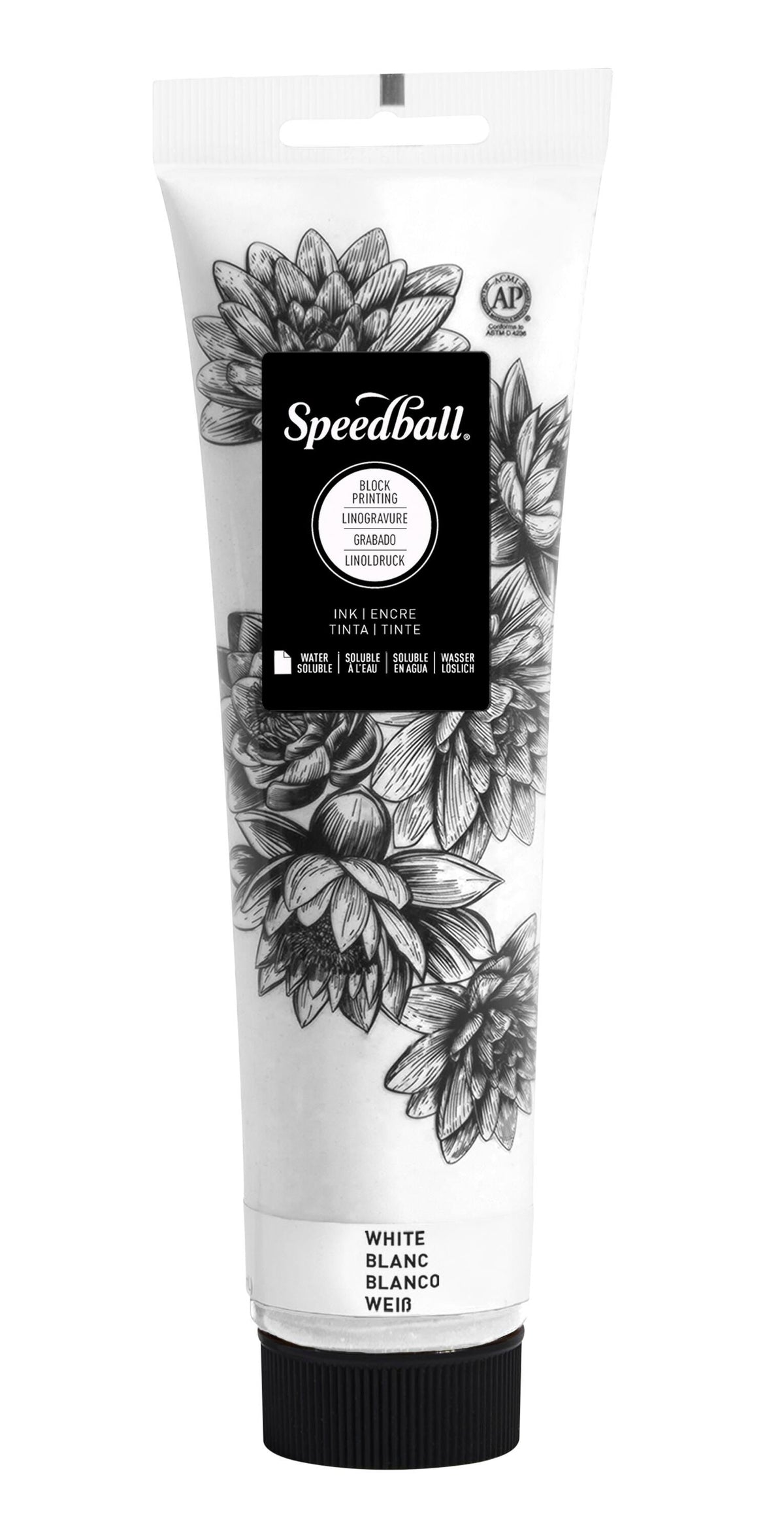 INK WATER SOLUBLE BLOCK PRINTING 5 OZ WHITE