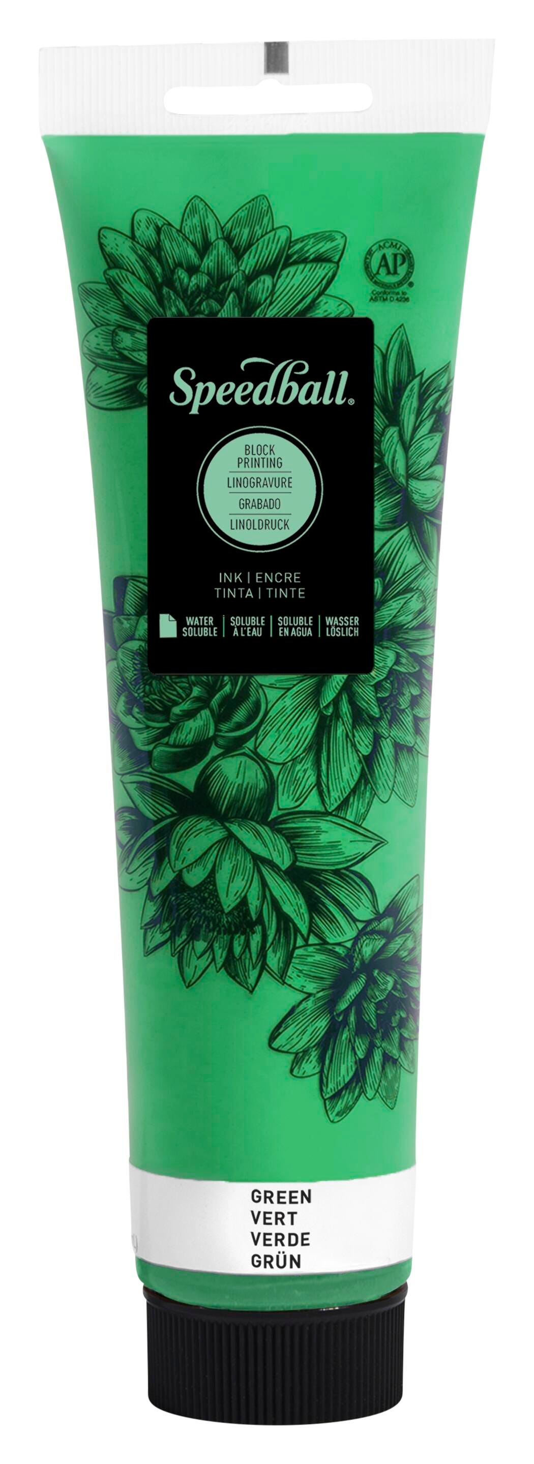 INK WATER SOLUBLE BLOCK PRINTING 5 OZ GREEN