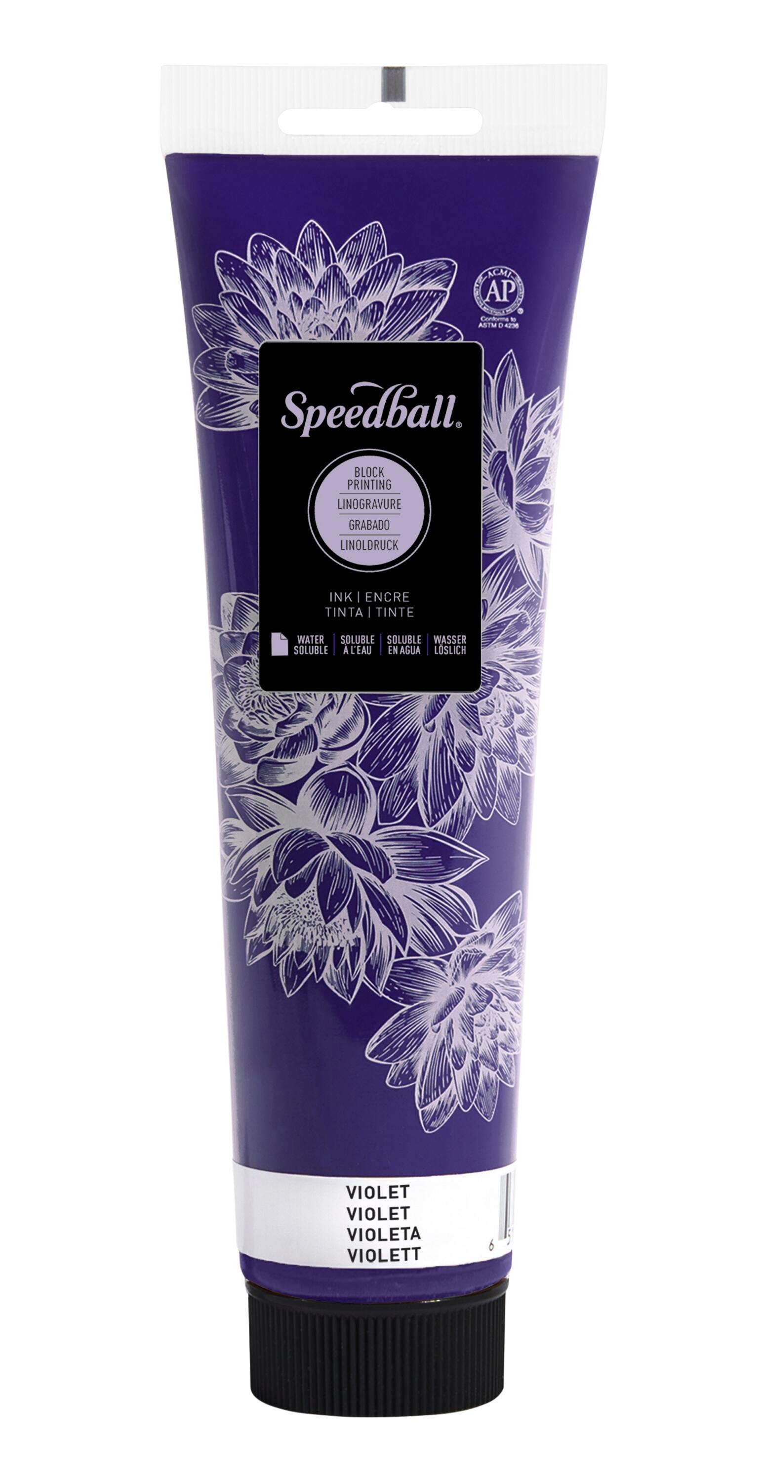 INK WATER SOLUBLE BLOCK PRINTING 5 OZ VIOLET
