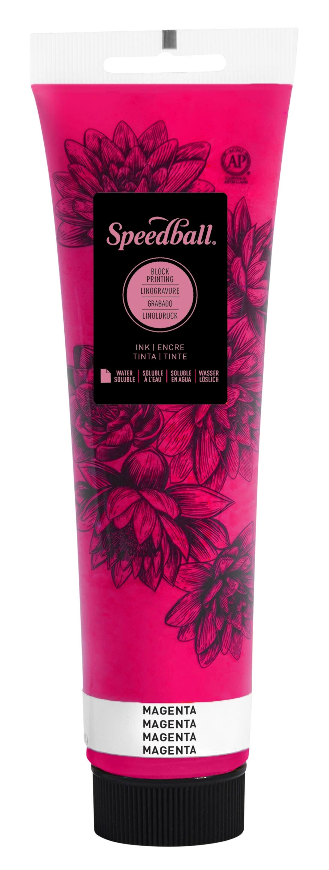 INK WATER SOLUBLE BLOCK PRINTING 5 OZ MAGENTA