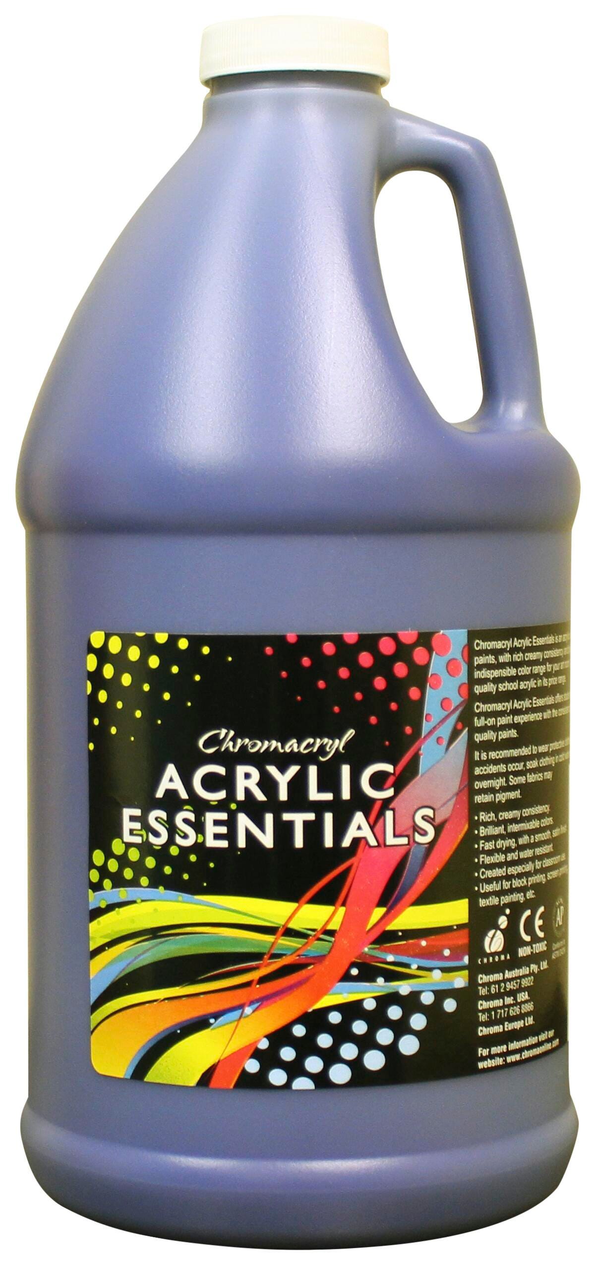 PAINT ACRYLIC CHROMACRYL ESSENTIALS WARM BLUE HALF GALLON