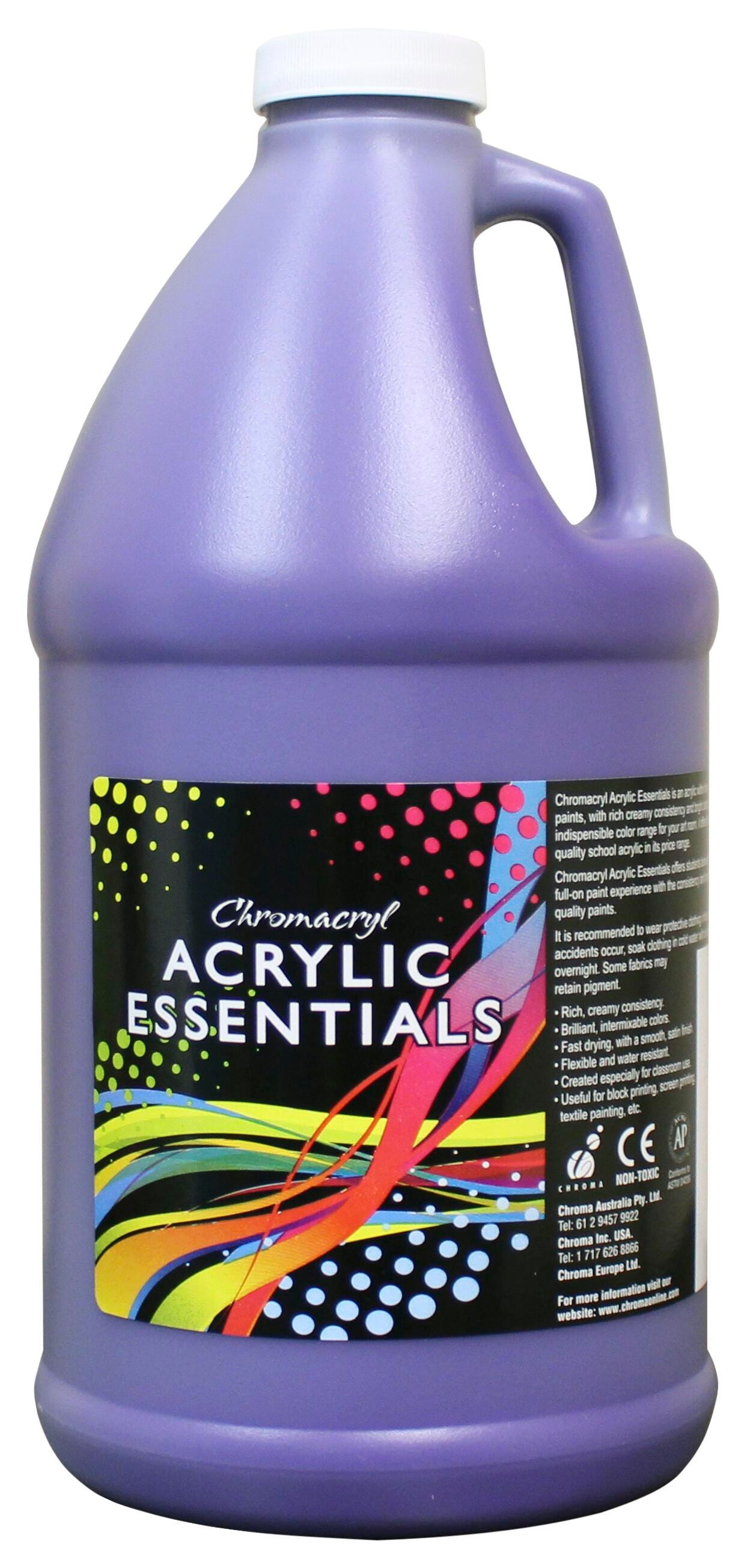 PAINT ACRYLIC CHROMACRYL ESSENTIALS PURPLE HALF GALLON