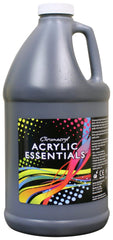 PAINT ACRYLIC CHROMACRYL ESSENTIALS BLACK HALF GALLON
