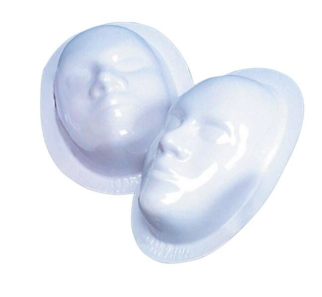 MASK FACIAL FORM PLASTIC WHITE EACH