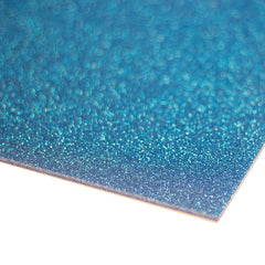 Light Blue Acrylic Sheet (Glitter) 3mm x 600mm x 400mm- sheet