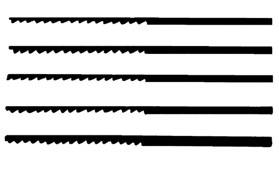 SAW BLADES 5.12 LONG SIZE 00 PACK OF 12