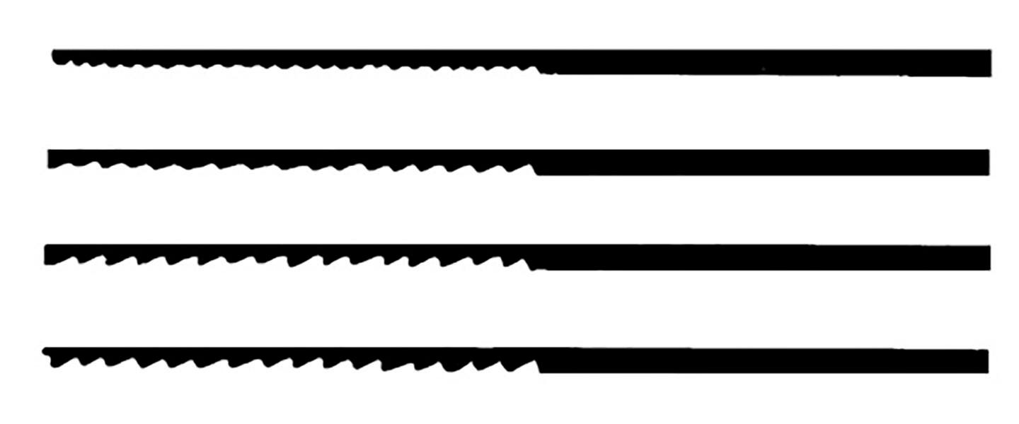 SAW BLADES HARD TEMPER SIZE 0 PACK OF 12