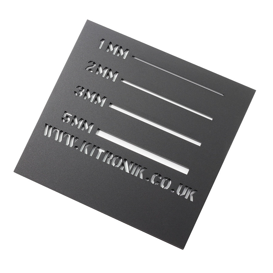 Value Frosted Black Acrylic Sheet- 3mm x 600mm x 400mm