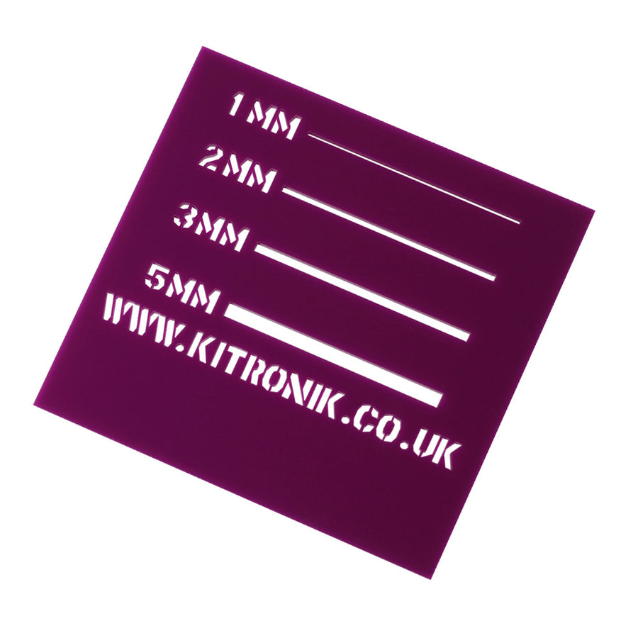 Purple Value Acrylic Sheet (Cast) 3mm x 600mm x 400mm