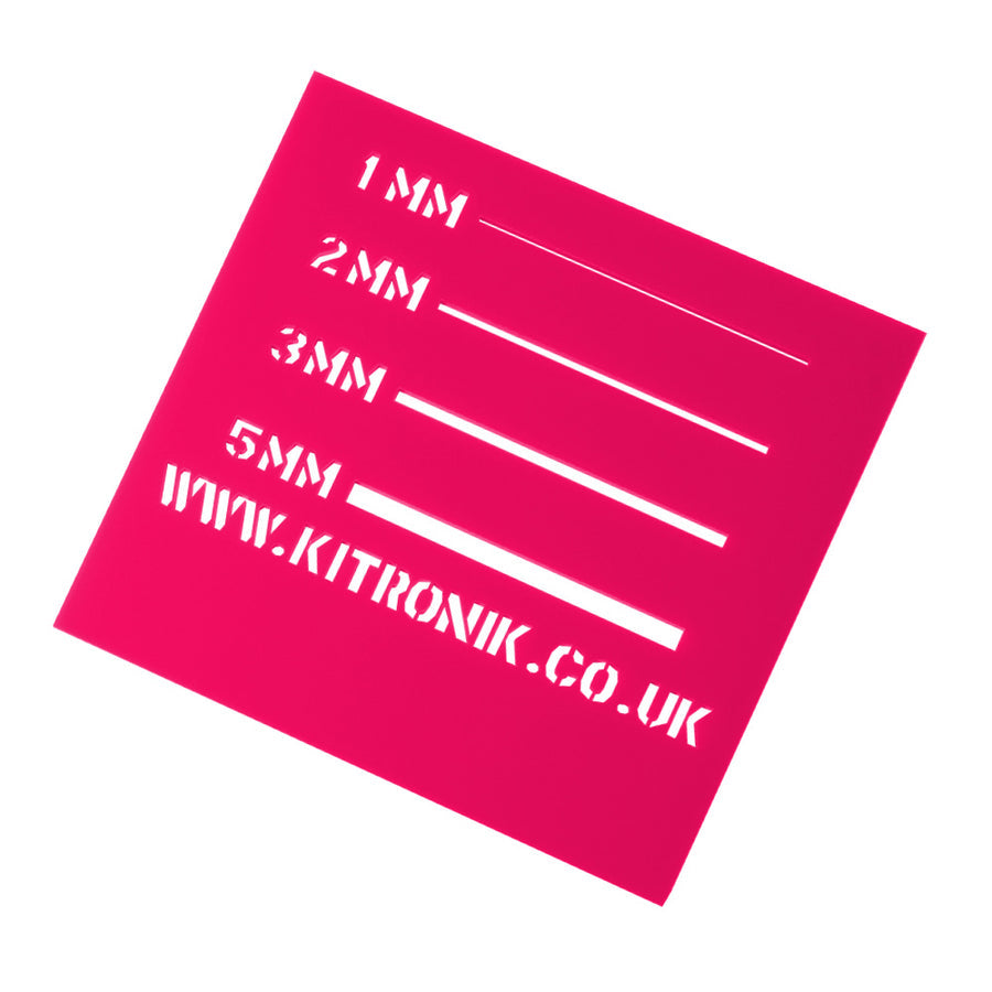 Pink Value Acrylic Sheet (Cast) 3mm x 600mm x 400mm