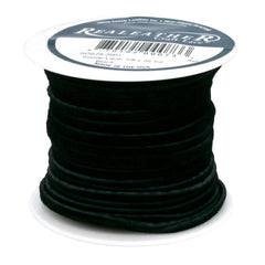 LEATHER SUEDE LACING 25 YARD BLACK