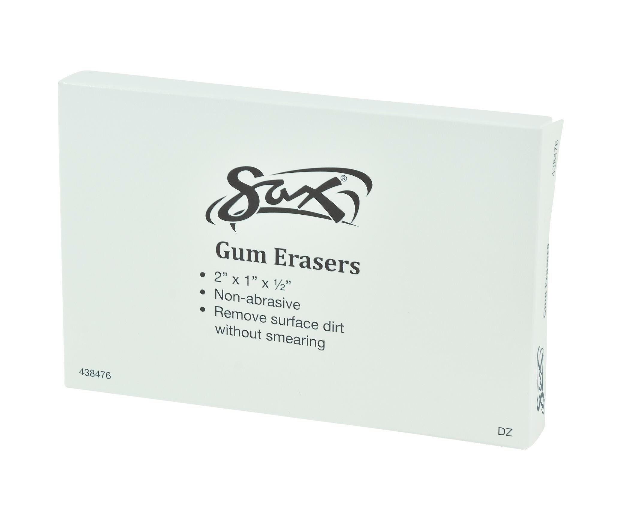 ERASER SAX GUM ART 2X1X1/2 PACK OF 12